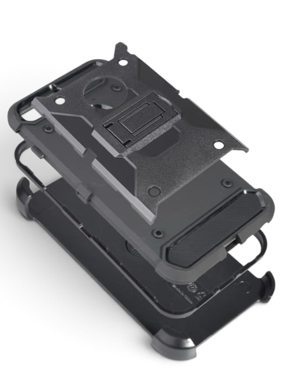 Black Cocomii Rugged iPhone 15 6.1 Case Swivel Belt Clip Holster Shockproof